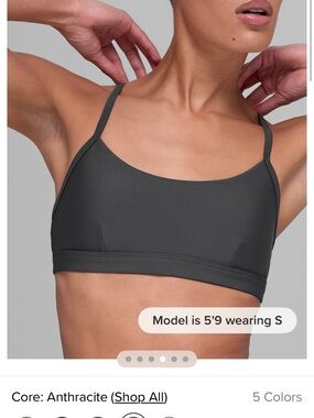 Alo Intrigue Bra Anthracite